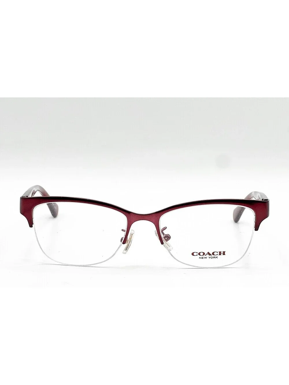 Coach HC 5066 9232 Satin Burgundy Cat Eye Authentic Eyeglass Frames 51-16-135